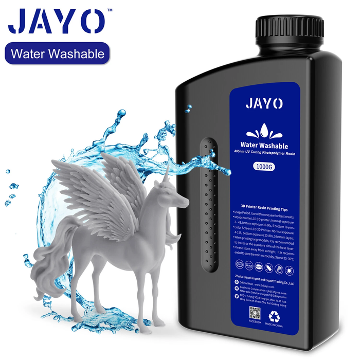 JAYO Water Washable Resin 1KG 3D Printing Photopolymer Resin