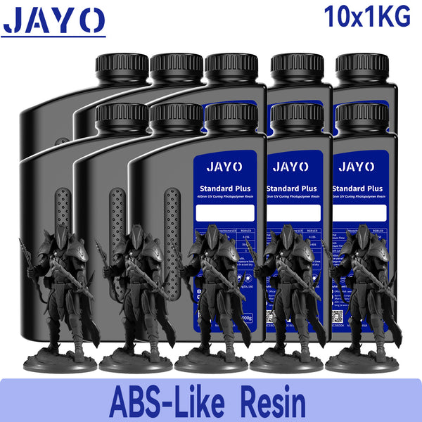 JAYO 10KG Standard Resin, ABS-Like Resin, Water Washable Resin 3D Printing Photopolymer Resin