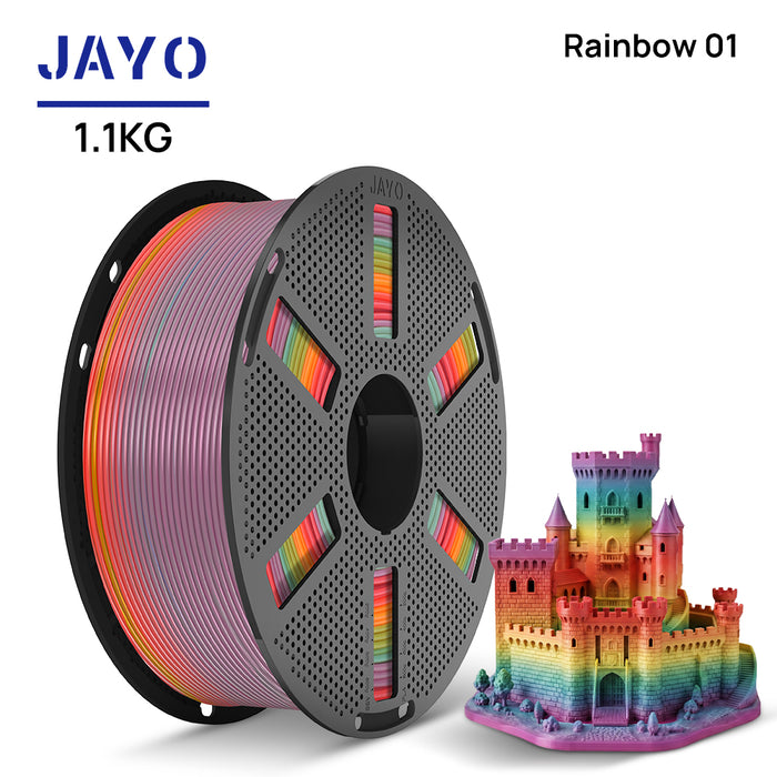 [Reusable Spool] JAYO PLA Rainbow 1.1KG 3D Filament