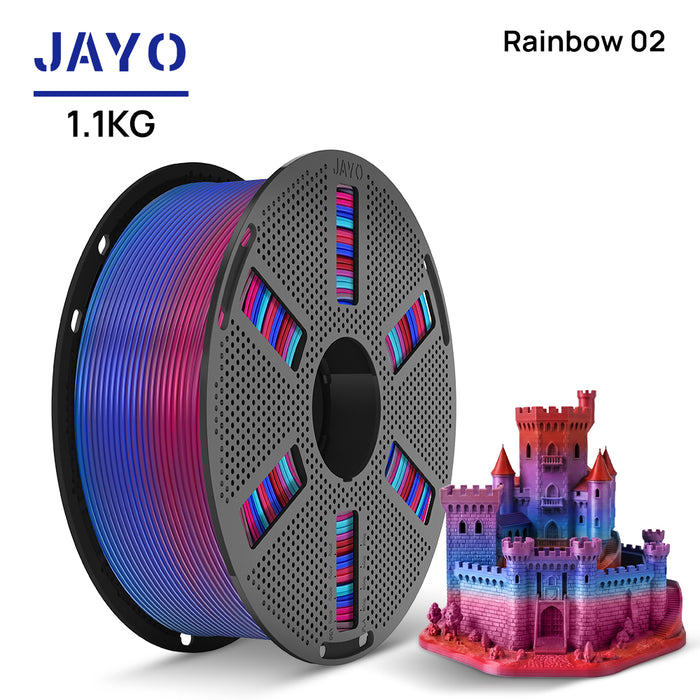 [Reusable Spool] JAYO PLA Rainbow 1.1KG 3D Filament