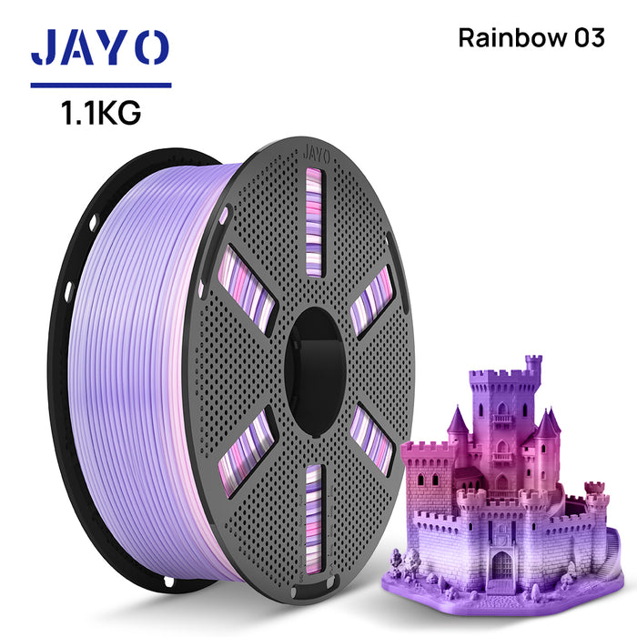 [Reusable Spool] JAYO PLA Rainbow 1.1KG 3D Filament
