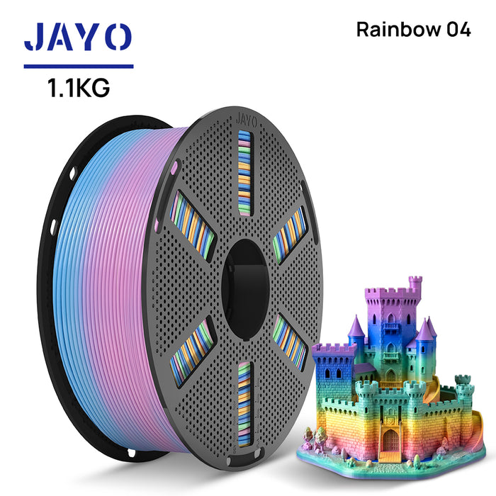 [Reusable Spool] JAYO PLA Rainbow 1.1KG 3D Filament