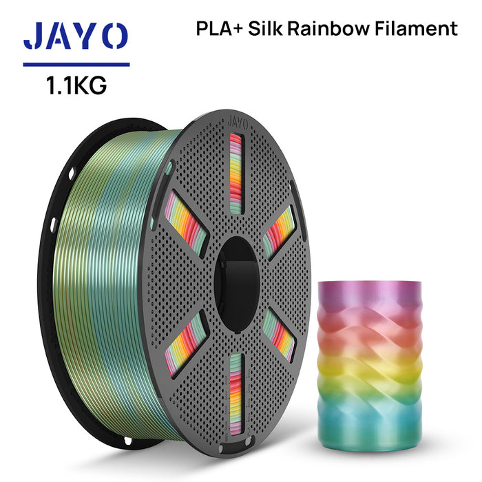 [Reusable Spool] JAYO SILK PLA+ Rainbow 1.1KG 3D Filament