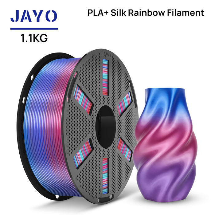 [Reusable Spool] JAYO SILK PLA+ Rainbow 1.1KG 3D Filament