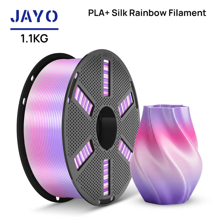 [Reusable Spool] JAYO SILK PLA+ Rainbow 1.1KG 3D Filament
