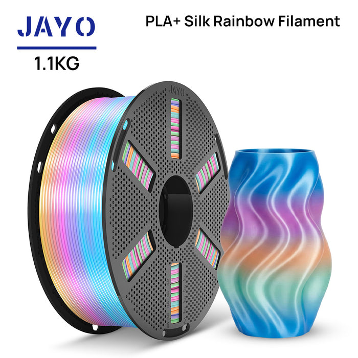 [Reusable Spool] JAYO SILK PLA+ Rainbow 1.1KG 3D Filament