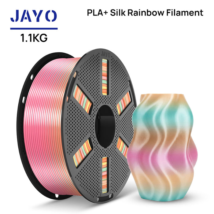 [Reusable Spool] JAYO SILK PLA+ Rainbow 1.1KG 3D Filament